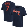 NIKE YOUTH NIKE CRAIG BIGGIO NAVY HOUSTON ASTROS COOPERSTOWN COLLECTION NAME & NUMBER T-SHIRT