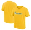 NIKE YOUTH NIKE GOLD BOSTON RED SOX CITY CONNECT WORDMARK T-SHIRT