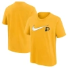 NIKE YOUTH NIKE GOLD INDIANA PACERS SWOOSH T-SHIRT