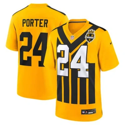 Nike Kids' Youth  Joey Porter Jr. Gold Pittsburgh Steelers Alternate 1933 Throwback Game Jersey
