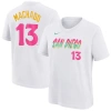 Nike Men's Manny Machado White San Diego Padres City Connect Fuse Name Number T-shirt In White