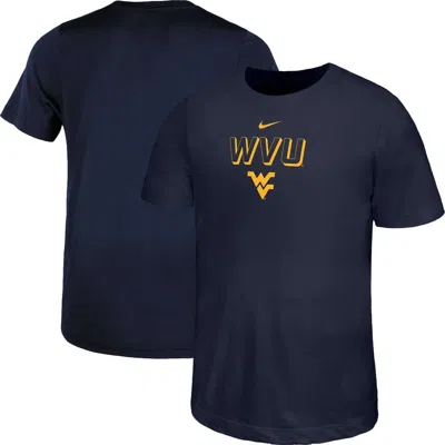 Nike Kids' Youth  Navy West Virginia Mountaineers Legend Performance T-shirt In Blue