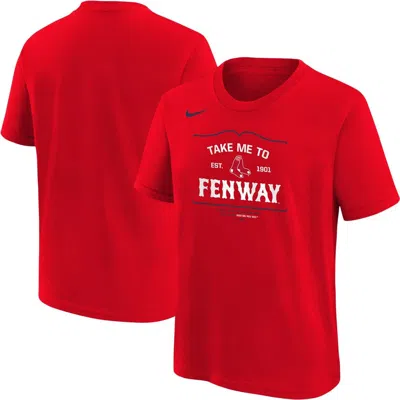 Nike Kids' Youth  Red Boston Red Sox Local T-shirt