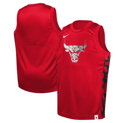 Nike Kids' Youth   Red Chicago Bulls Courtside Starting Five Team Jersey