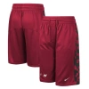 NIKE YOUTH NIKE RED MIAMI HEAT COURTSIDE STARTING FIVE TEAM SHORTS