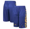 NIKE YOUTH NIKE ROYAL GOLDEN STATE WARRIORS COURTSIDE STARTING FIVE TEAM SHORTS
