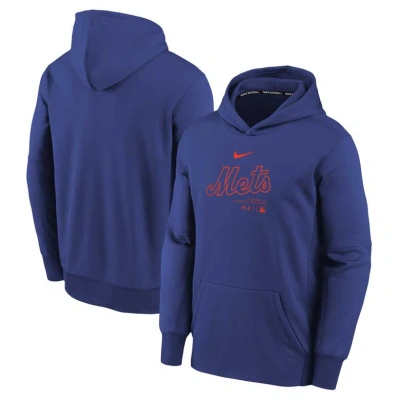 Nike Kids' Youth  Royal New York Mets Authentic Collection Performance Pullover Hoodie