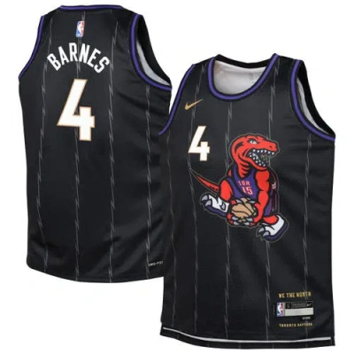 Nike Kids' Youth  Scottie Barnes Black Toronto Raptors 2024/25 Swingman Player Jersey