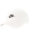 Nike Youth White Heritage 86 Futura Adjustable Hat In White