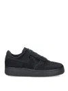 Nike Low-top Fur-textured Sneaker In Black