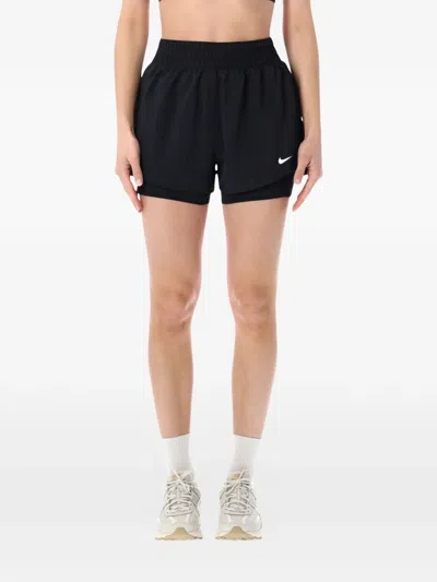 Nike Zenvy Double Shorts In Black