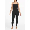 Nike Zenvy Dri-fit 7/8 Bodysuit In Black