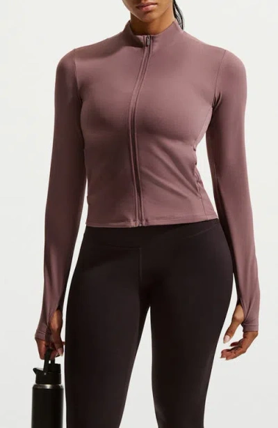 Nike Zenvy Dri-fit Infinasoft Jacket In Brown