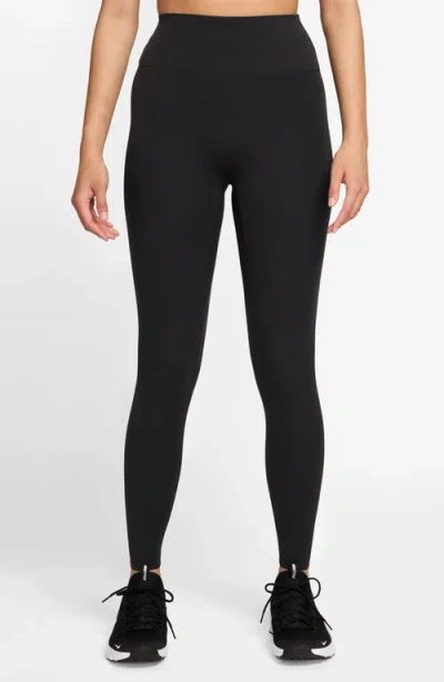 Nike Zenvy Dri-fit High Waist 7/8 Leggings In Black