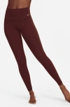 Nike Zenvy Dri-fit High Waist Leggings In Brown
