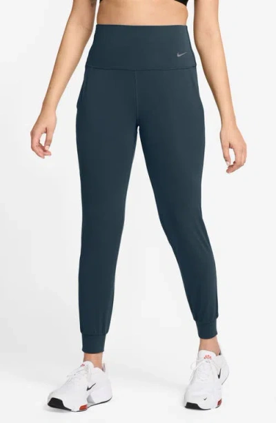 Nike Zenvy Dri-fit High-waisted Joggers In Blue