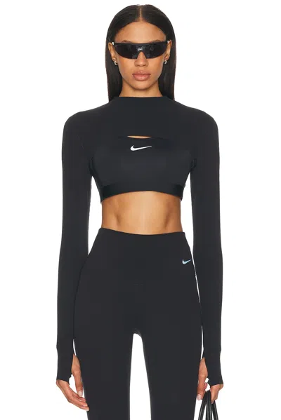 Nike Zenvy Dri-fit Long Sleeve Shrug Top