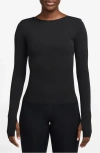 Nike Zenvy Dri-fit Open Back Top In Black