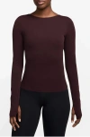 Nike Zenvy Dri-fit Infinasoft Top In Brown