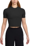 Nike Zenvy Dri-fit Rib T-shirt In Black