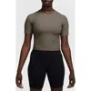 Nike Zenvy Dri-fit Rib T-shirt In Gray