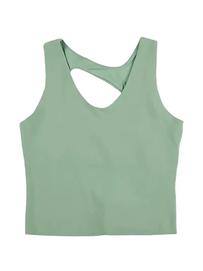 Nike Zenvy Dri-fit Cutout Tank Top In Green