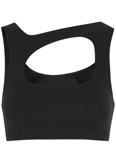 Nike Zenvy Dri-fit Infinasoft Sports Bra In Black Grey