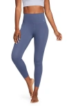 Nike Zenvy Gentle Support High Waist Pocket Ankle Leggings In Dfsdbl/black