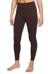 Nike Zenvy Gentle Support High Waist Pocket Ankle Leggings In Earth/black