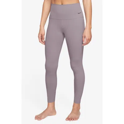 Nike Zenvy Gentle Support High Waist Pocket Ankle Leggings In Ltvlor/black