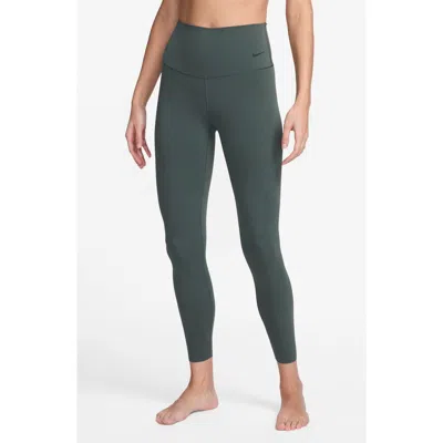 Nike Zenvy Gentle-support High-waisted 7/8 Leggings In Green