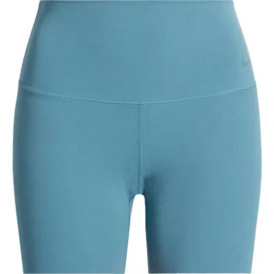 NIKE NIKE ZENVY GENTLE-SUPPORT HIGH-WAISTED 5-INCH BIKER SHORTS