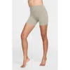 Nike Zenvy High Waist Bike Shorts In Light Army/ Black