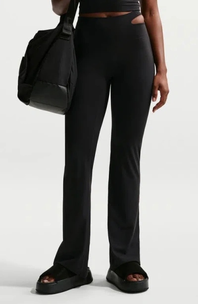 Nike Zenvy High Waist Flared Leggings In Black
