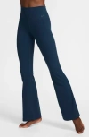 Nike Zenvy High-waisted Flared Leggings In Blue