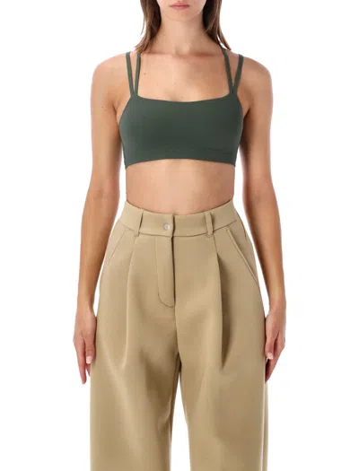 Nike Zenvy Infinasoft Mini Strappy Back Light Support Bra In Green