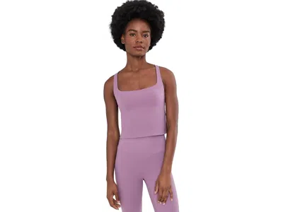 Nike Zenvy Light Support Sports Bra Tank Top Women's Bra Violet Dust/white: Lg (us 12-14), Polyester/span In Purple