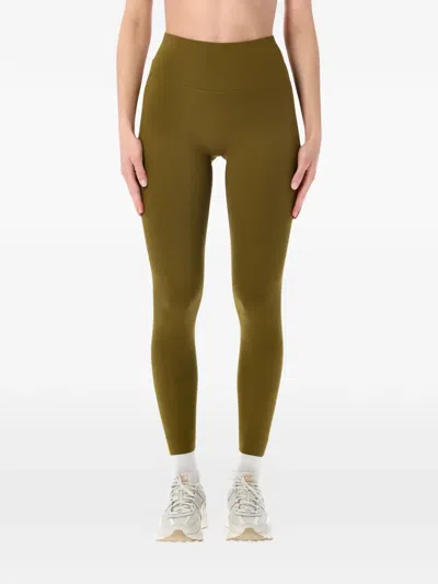 Nike Zenvy Logo Leggings In Green