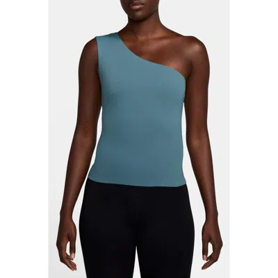 Nike Zenvy One-shoulder Dri-fit Tank In Blue