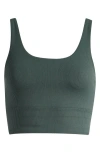 Nike Zenvy Rib Dri-fit Longline Sports Bra In Vintage