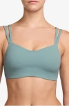 Nike Zenvy Strappy Light-support Padded Sports Bra In Blue