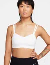 Nike Zenvy Strappy Sports Bra In White