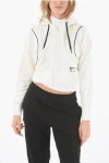 Nike Zip Closure Cropped Sweatshirt With Hood