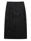 Nike Zip-detail Cargo Skirt In Black