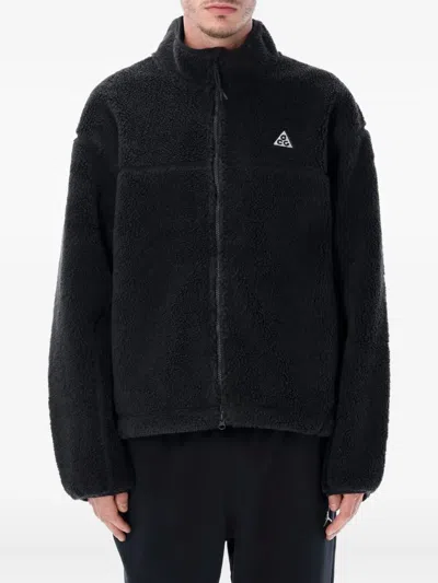 Nike Acg Canwell Glacier Therma-fit Adv Windproof Fleece Jacket In Brown