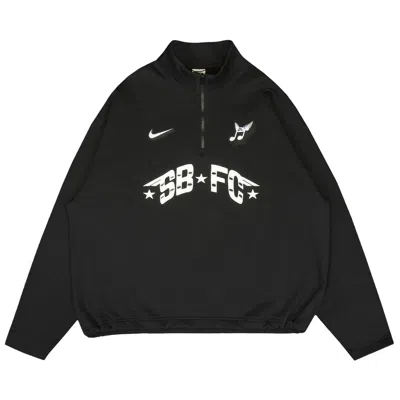 Pre-owned Nike Zip Fleece Crew-neck Sweatshirt "club 58" 'black' | Men's Size Xl