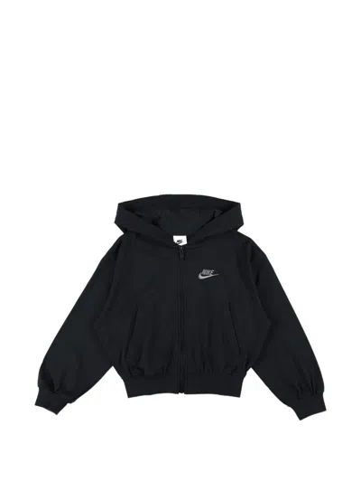 Nike Full-zip Hoodie For Kids In Black