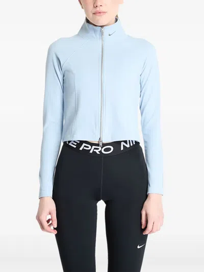 Nike Zip-front Long-sleeve Jacket In Blue