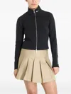 Nike Zip-front Long-sleeve Jacket In Black