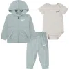 NIKE NIKE ZIP HOODIE, BODYSUIT & JOGGERS SET